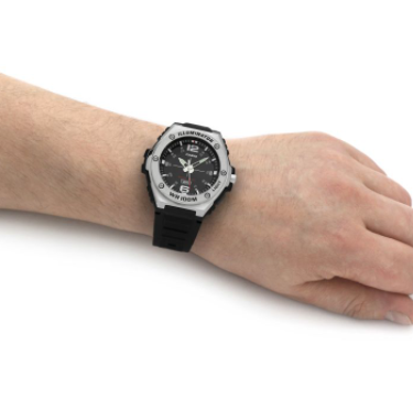Кварцовий наручний годинник Casio Collection MWA-100H-1AVEF з полімерним ремінцем | Зображення 1