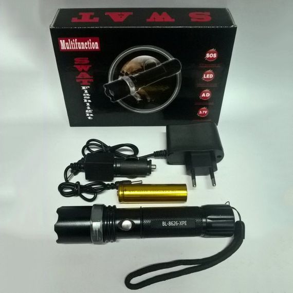 Ударопрочный водонепроницаемый фонарь Bailong, Сильный фонарик, Карманный тактический фонарик FM-17 | Зображення 2