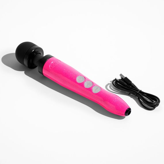 Вібромасажер DOXY Die Cast 3R Hot Pink, дуже потужний, перезаряджуваний, металевий корпус | Зображення 2