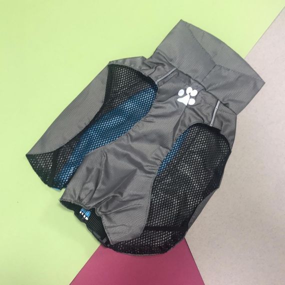 Дождевик-накидка для собак Multibrand "Sport" голубой | Зображення 2