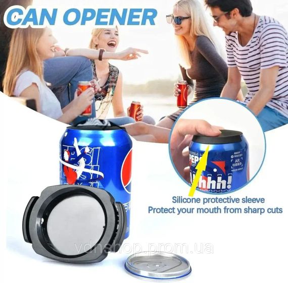 Відкривалка для банок, гвинтова відкривалка для напоїв CAN OPNER LY-451, Універсальна відкривалка 2в1 | Зображення 3