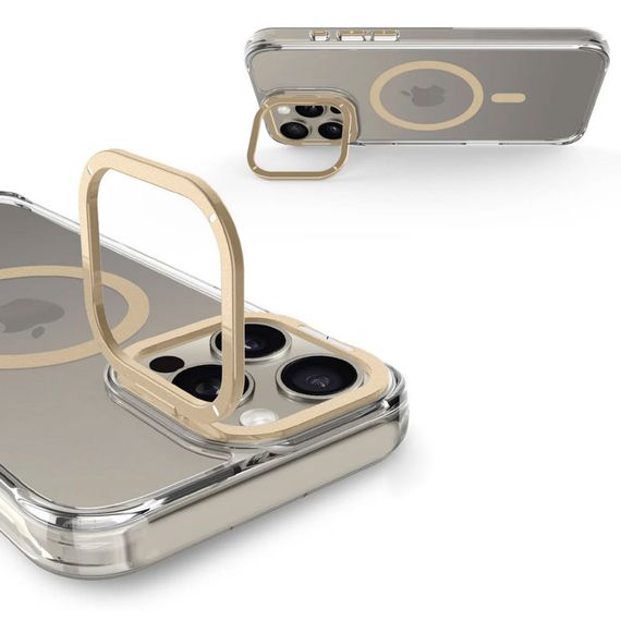 Чехол TPU Space Case Apex with MagSafe для Apple iPhone 15 Pro Max (6.7") Gold | Зображення 6