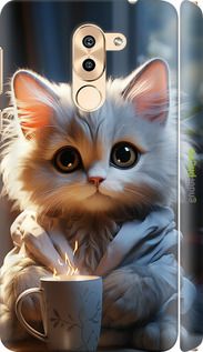 Чохол на Huawei Mate 9 Lite Білий кіт "5646m-474-2448"