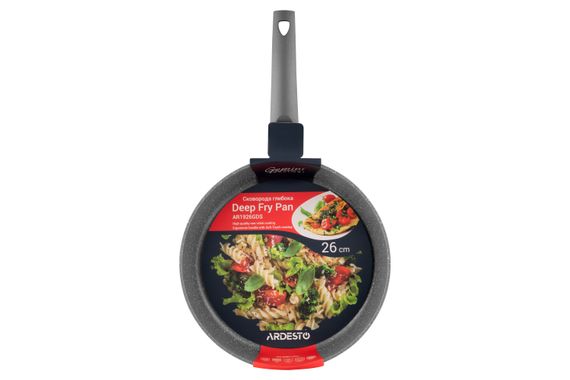 Сковорода ARDESTO глибока Gemini Gourmet Apulia, 26см, алюміній, сірий (AR1926GDS) | Зображення 1