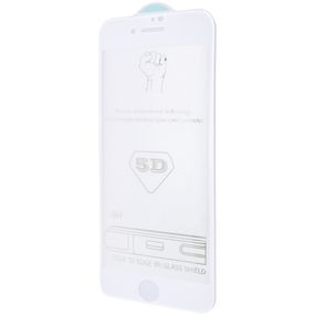 Захисне скло 5D Hard (full glue) (тех.пак) для Apple iPhone 7 / 8 / SE (2020) (4.7") Білий