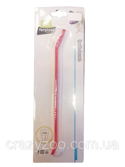 Зубная щетка для собак и котов Ferplast Gro 5939 двойная 2.3x19x1 см 85939899 | Зображення 1