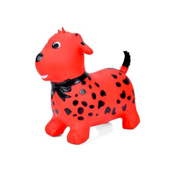Дитяча іграшка-стрибун "Цуценя" MS 4160(Red) гума, до 20 кг