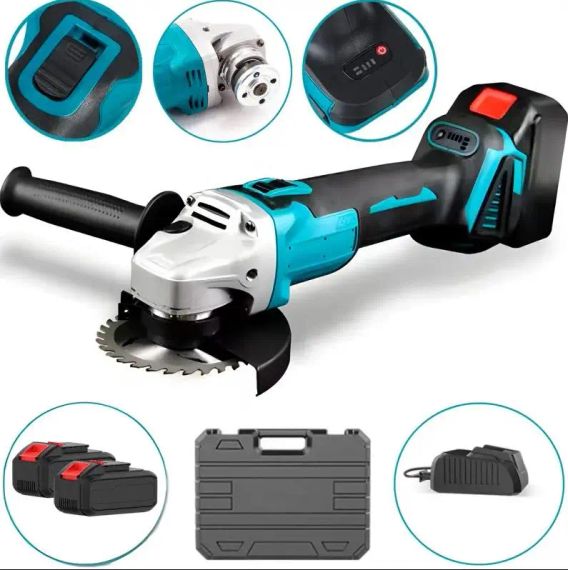 Мощная аккумуляторная болгарка в кейсе LITHIUM POWER компактная аккумуляторная болгарка, 2 аккумулятора 24V | Зображення 2