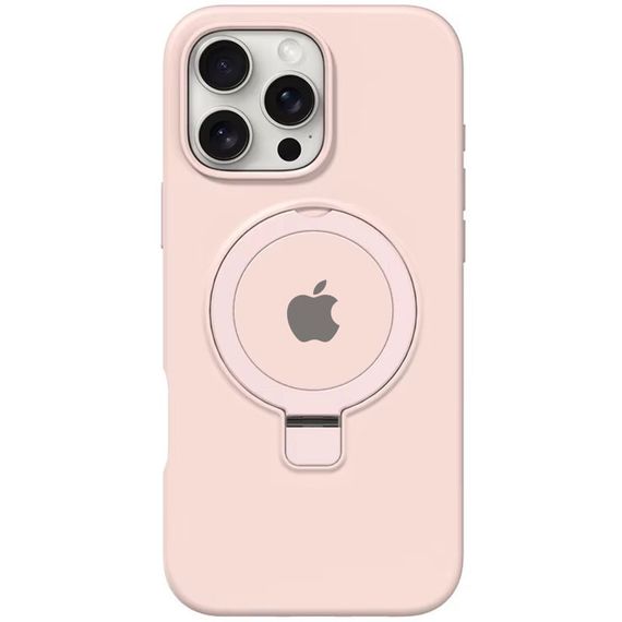 Чохол Silicone Case Full Protective with Ring для Apple iPhone 16 Pro Max (6.9") Pink