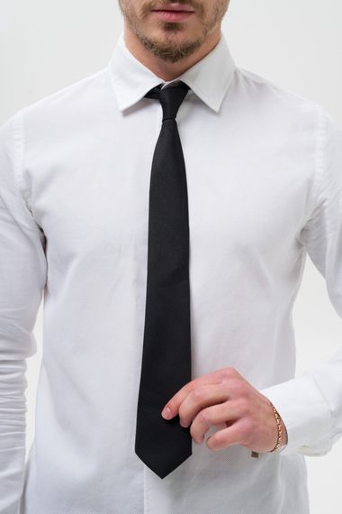 Вузька класична краватка Without Castle Black