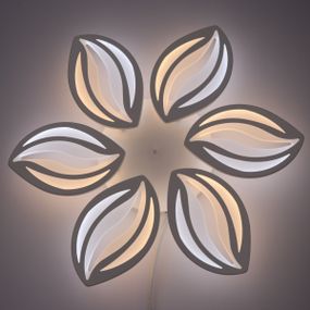 Люстра світлодіодна стельова LED світильник для квартири на стелю лед з пультом 25605 Білий 9х61х61 см.