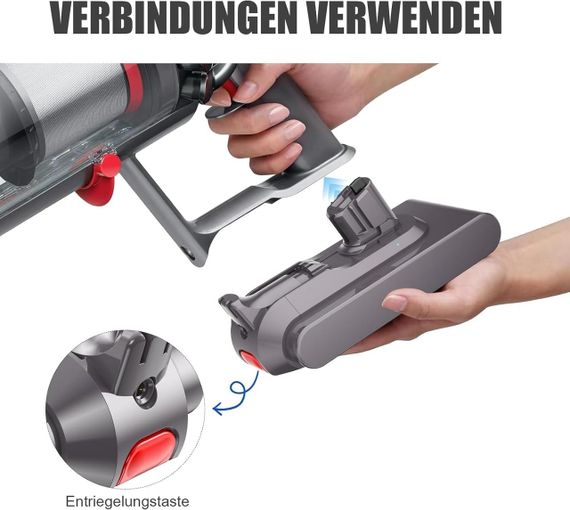 Аккумулятор для Dyson V11, замена для Fluffy Animal Pro Absolute Extra Complete Extra Torque Drive Outsize DOK | Зображення 4