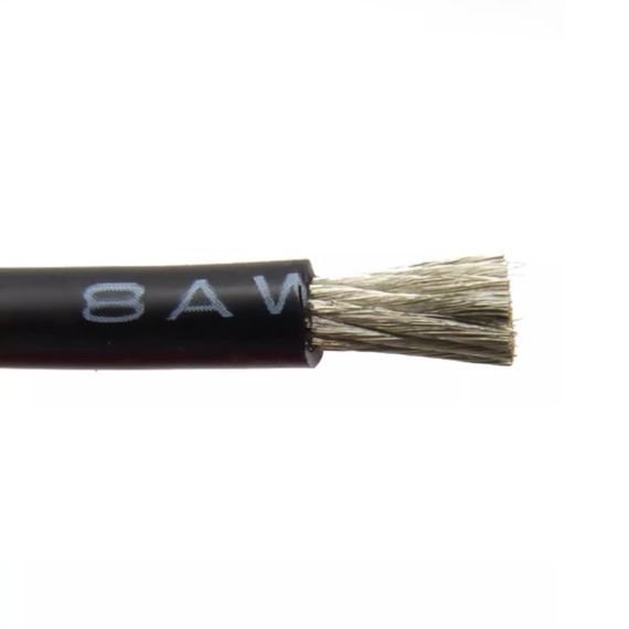 Провод силиконовый сверхмягкий 12AWG 3.4 кв, черный устойчивый к высоким температурам | Зображення 1