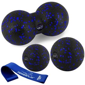 Набір для масажу та йоги PowerPlay PP_4092 EPP (Комплект з 3 штук) Blue