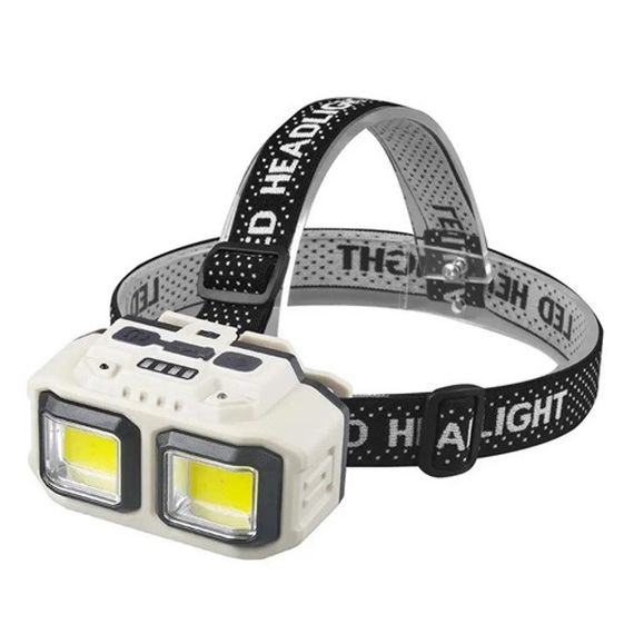 Ліхтар налобний акумуляторний Bailong HX-816S 2COB(white+red) із сенсорним VR-997 датчиком вологозахист | Зображення 5