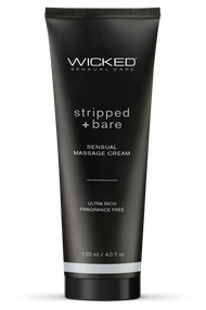 Масажний крем Wicked Sensual Care Stripped & Bare без запаху 120 ML