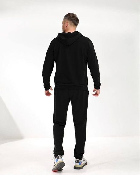 Мужской спортивный костюм SOLINNA Mod 105, комплект худые + брюки,  46–60 Черный, 54–56 | Зображення 8