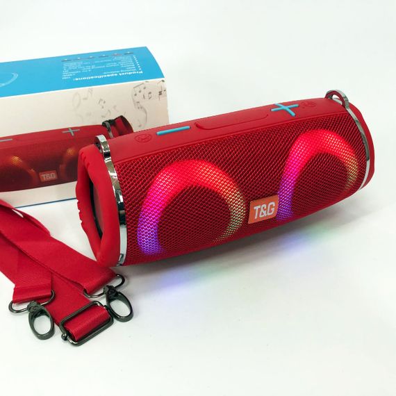 Bluetooth колонка з красивим підсвічуванням TG642, Колонка портативна акумуляторна OL-97 | Зображення 1