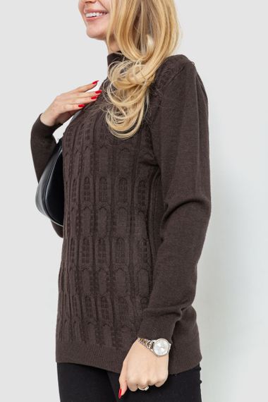 Светр жіночий, колір коричневий, 221R20PCS4 | Зображення 2