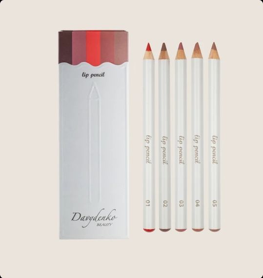 Коллекция карандашей для губ DAVYDENKO BEAUTY — 5 оттенков