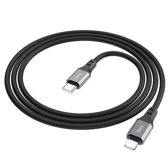 Дата кабель Hoco X86 Spear Type-C to Lightning 20W (1m) Black | Зображення 2