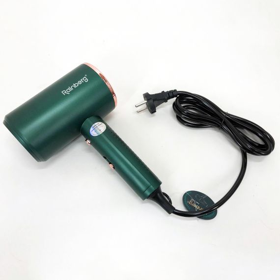 Фен Rainberg RB-2212 8800 W с регуляцией температуры и скорости для сушки и укладки волос. UZ-372 Цвет: зеленый | Зображення 2