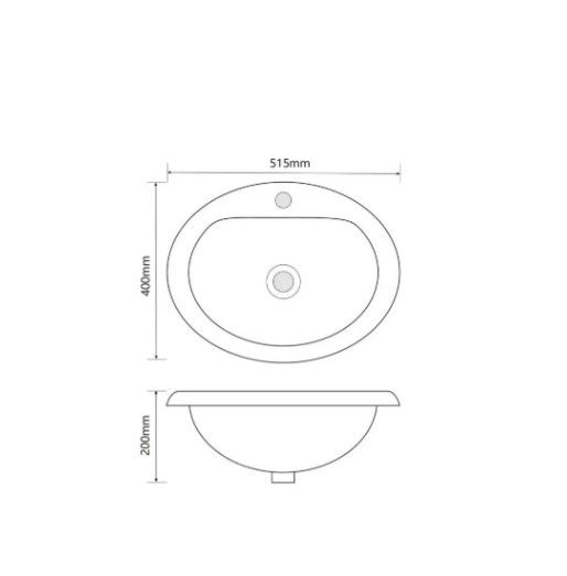 Раковина накладна Mixxus Premium TOPPER-1602 з отвором під змішувач (MP6572) | Зображення 1