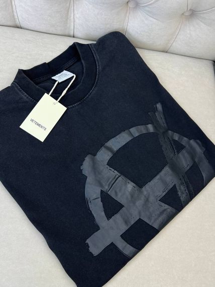 Футболка Vetements Graphitic print чоловіча темно-сіра бавовна оверсайз f721 | Зображення 1