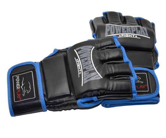 Перчатки для MMA PowerPlay 3058 Черно-Синие S | Зображення 5