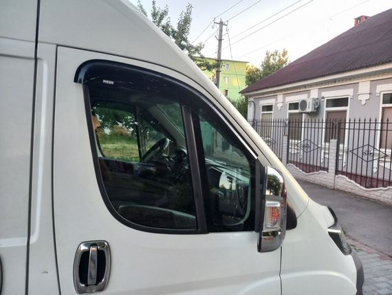 Ветровики (2 шт, Niken) для Fiat Ducato 2006-2024 и | Зображення 1