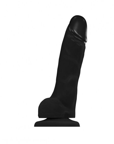 Реалистичный фаллоимитатор Strap-On-Me SOFT REALISTIC DILDO Black - Size L | Зображення 1