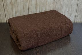 Махровое покрывало Kayra Three Roses 220 х 240 см Ornament Коричневый
