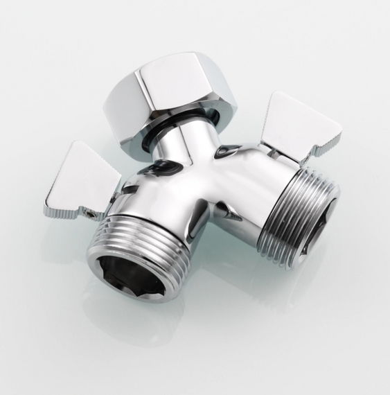 Душовий кронштейн із запірним клапаном G 3/4 Tecmolog Chrome Brass Душовий роздільник 2-ходовий для душового го | Зображення 3