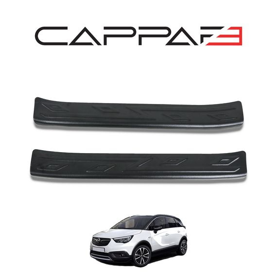 Накладки на дверні пороги EuroCap (4 шт, ABS) для Opel Crossland X | Зображення 3