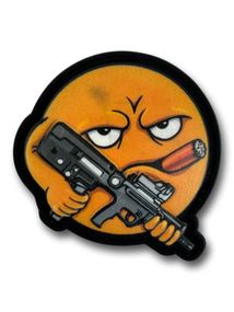ПАТЧ (НАШИВКА) "Колобок c сигарой" ПВХ