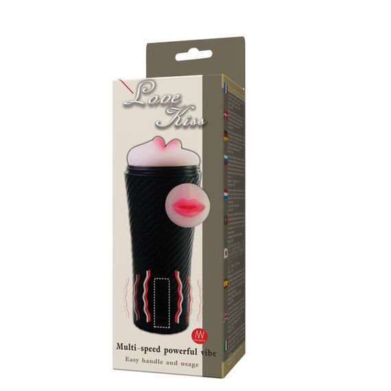 Мастурбатор ротик з вібрацією-Love Kiss, BM-00900T31Z-1 Sex Aura | Зображення 9