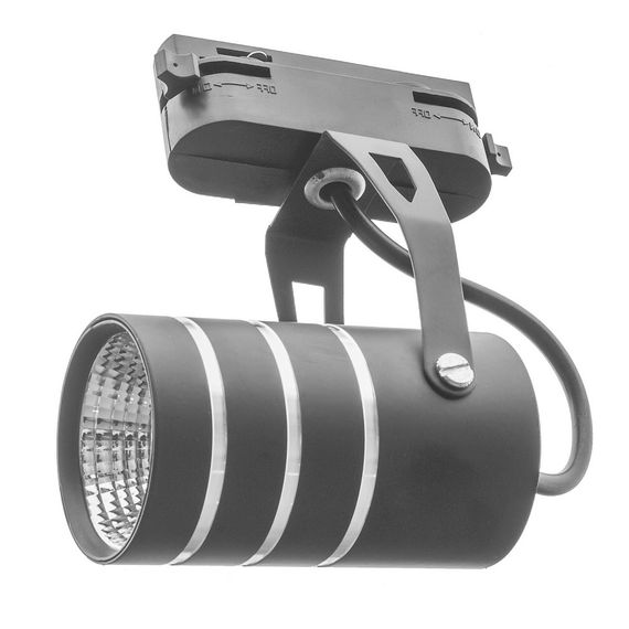 Светильник трековый поворотный LED 423/7W WW BK