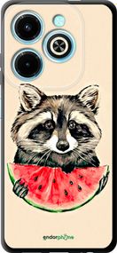 Чохол на Infinix Hot 40i Єнотик з кавуном "4605b-3504-2448"