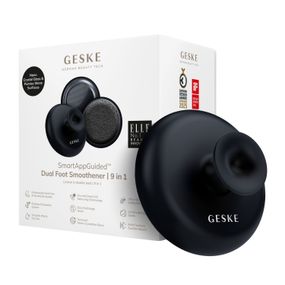 Набор по уходу за стопами с ручкой GESKE Dual Foot Smoothener 9в1 starlight, Черный