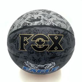 М'яч баскетбольний Fox ball №7 NE-BAS-1027, чорно-сірий