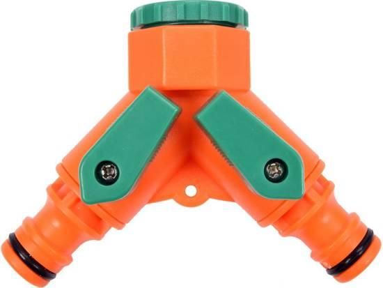 З'єднювач трійник водяних шлангів FLO, з 3/4" в 2 по 1/2", матеріал ABS 89022