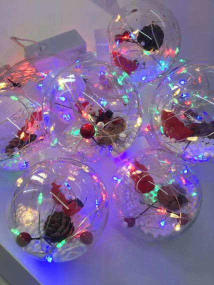 Xmas гірлянда мікс 4 види 200L M-1 Copper curtain ball lamp Мультикольорова 3M*1.5M (47683-7557_248) | Зображення 5