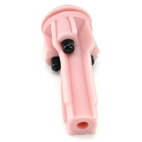 Мастурбатор з вібрацією Fleshlight Vibro Pink Lady Touch, три віброкулі, стимулювальний рельєф | Зображення 2