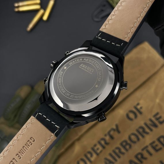Чоловічий годинник Awarder 017 Тризуб золото All Black | Зображення 2