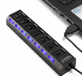 USB хаб Combi концентратор на 7 портов с подсветкой