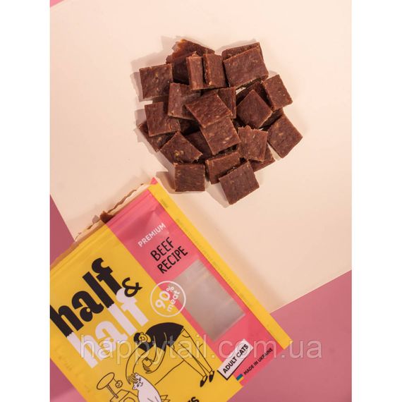 Лакомство HalfHalf м десне кусочки для котов, с говядиной 50 г | Зображення 3