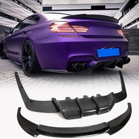 Диффузор заднего бампера Карбон V4 (для M6) для BMW 6 F12/F13/F06 2011-2018 гг