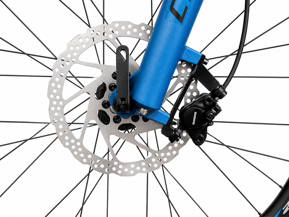 Велосипед гірський 29" Crosser Solo рама 21", 1x12 L-TWOO AX, гідравліка Shimano MT200, повітряна вилка Синій | Зображення 7