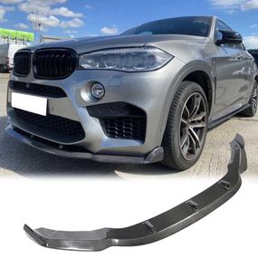 Накладка на передній бампер Карбон V3 (для F86) для BMW X6 F-16 2014-2019 рр