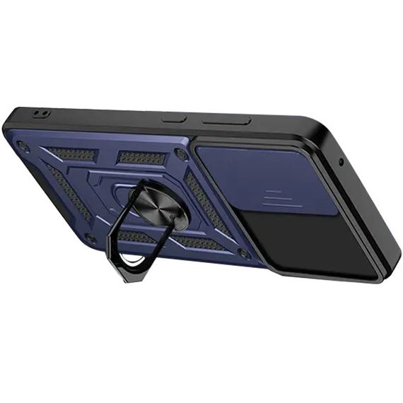 Ударостійкий чохол Camshield Serge Ring для Xiaomi Redmi Note 12S TPU+PC, Шторка на камеру, Синій TPU+PC, Шторка на камеру, Зелений Синій, TPU+PC, Шторка на камеру, Epik | Зображення 1